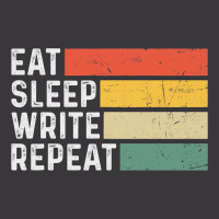 Author Writer Writing Funny Vintage Eat Sleep Writ Ladies Curvy T-shirt | Artistshot