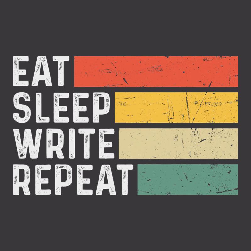 Author Writer Writing Funny Vintage Eat Sleep Writ Ladies Curvy T-Shirt by GreySchrade | Artistshot