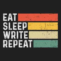 Author Writer Writing Funny Vintage Eat Sleep Writ Ladies Polo Shirt | Artistshot