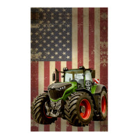 Farm Tractors Distressed Usa Flag Combine Tractor Farming Raglan Crop Top | Artistshot