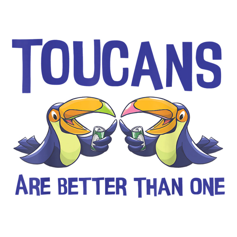 Toucans Are Better Than One  Funny Drinking Tropical Bird T Shirt Raglan Crop Top by caroldian | Artistshot