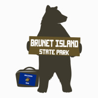 Brunet Island State Park Wisconsin Hitchhiking Bear Long Sleeve T Shir Raglan Crop Top | Artistshot