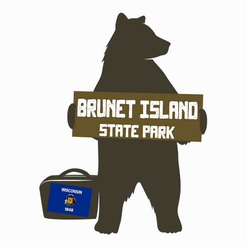 Brunet Island State Park Wisconsin Hitchhiking Bear Long Sleeve T Shir Raglan Crop Top by malyahdepetris | Artistshot