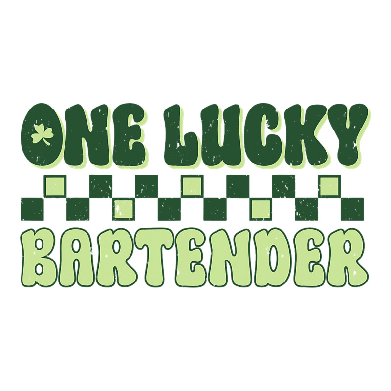 Bartender St Patricks Day Vintage One Lucky Barten Raglan Crop Top by DevotaSylvia | Artistshot