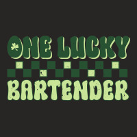 Bartender St Patricks Day Vintage One Lucky Barten Ladies Fitted T-shirt | Artistshot