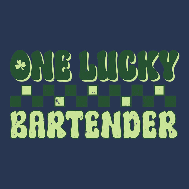 Bartender St Patricks Day Vintage One Lucky Barten Ladies Denim Jacket by DevotaSylvia | Artistshot