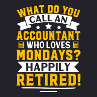 Accountant Who Loves Mondays Happily Retired Unisex Sherpa-lined Denim Jacket | Artistshot