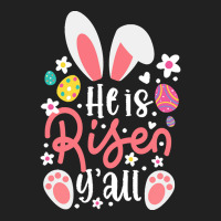 Bunny Ears T  Shirt Bunny Ears He Is Risen Y'all Easter Bunny Costume Basic T-shirt | Artistshot