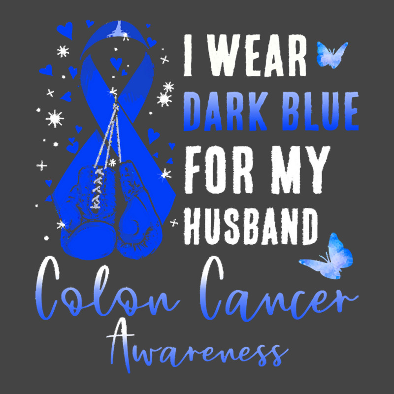 I Wear Dark Blue For My Husband T  Shirt I Wear Dark Blue For My Husba Basic T-shirt | Artistshot