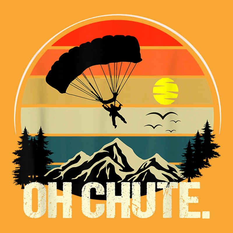 Oh Chute Tshirt As A Funny Skydiving T Shirt Basic T-shirt by atereabag | Artistshot