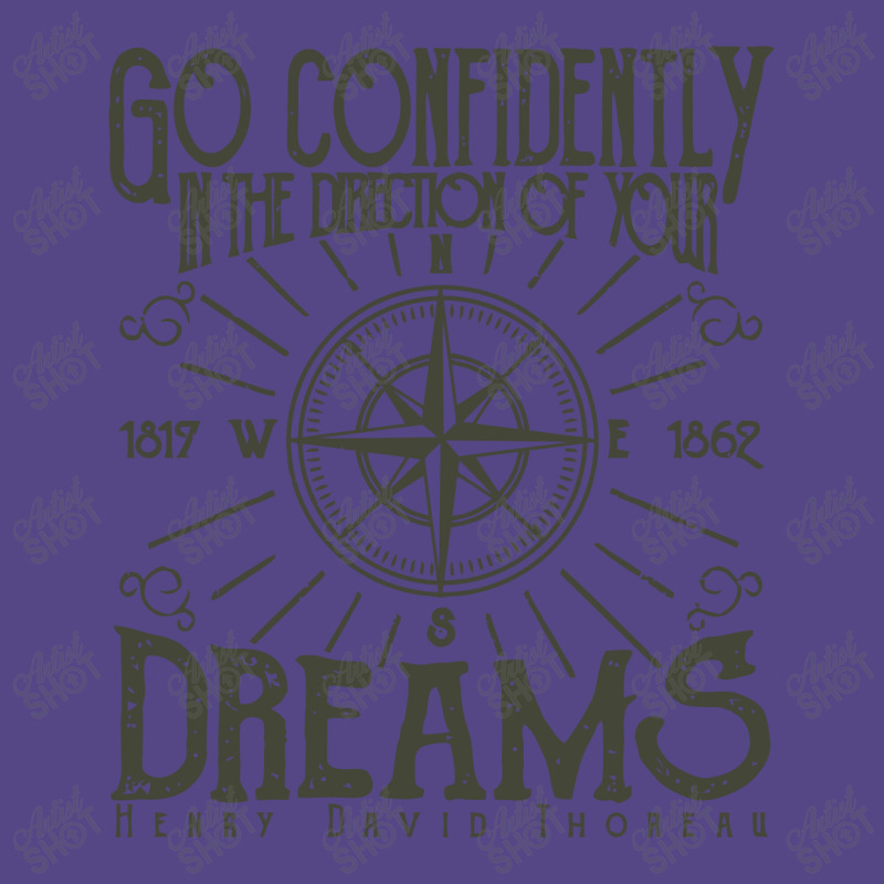 Go Confidently In The Direction Of Your Dreams, Vintage Retro Design Basic T-shirt | Artistshot