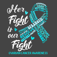 Ovarian Cancer Awareness T  Shirt Ovarian Cancer Awareness Her Fight I Basic T-shirt | Artistshot