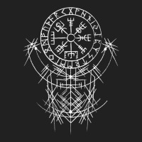 Vegvísir Viking Compass (on Back)   Vegvisir Vikings T Shirt Basic T-shirt | Artistshot