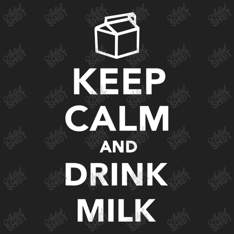 Keep Calm And Drink Milk Basic T-shirt by hajarbor | Artistshot