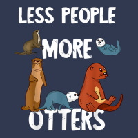 Less People More Otters Sea Otter Marine Mammal Lover T Shirt Basic T-shirt | Artistshot