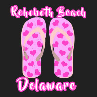 Rehoboth Beach Delaware Summer Vacation Heart Flip Flops Pullover Hood Basic T-shirt | Artistshot