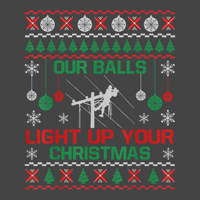 Our Balls Light Up Your Christmas Funny Christmas Lineman T Shirt Basic Youth T-shirt by saldeenshakir | Artistshot