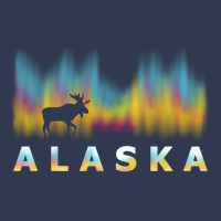 Alaska Reindeer Design With Polar Lights And Moose Pullover Hoodie Basic Youth T-shirt | Artistshot