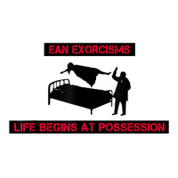 Ean Exorcisms Life Begins At Possession T Shirt Raglan Crop Top | Artistshot