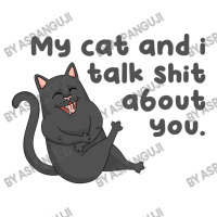 My Cat And I Talk Shit About You Raglan Crop Top | Artistshot