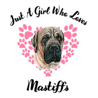 Just A Girl Who Loves Mastiffs Dogs Cute Puppy 3 V-neck Tee | Artistshot