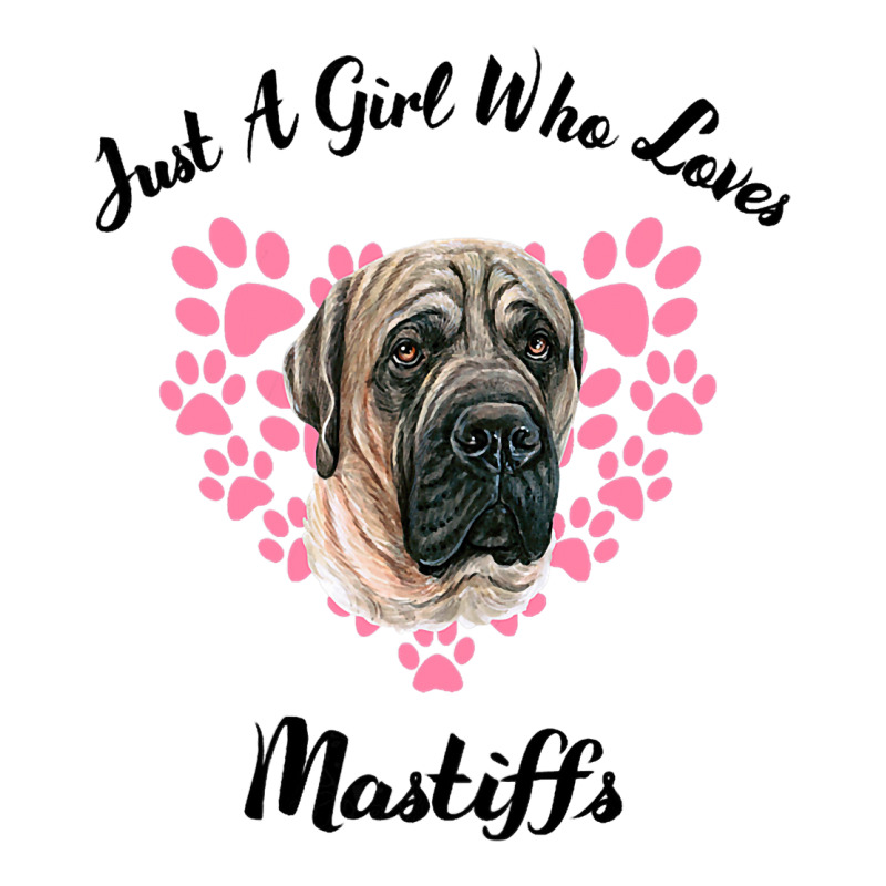 Just A Girl Who Loves Mastiffs Dogs Cute Puppy 3 V-neck Tee | Artistshot