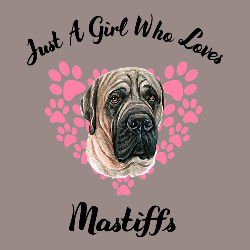 Just A Girl Who Loves Mastiffs Dogs Cute Puppy 3 Vintage T-shirt | Artistshot