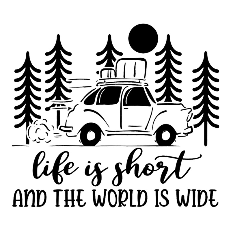 Life Is Short And The World Is Wide Vintage Campin Sticker | Artistshot