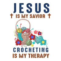 Jesus Is My Savior Crocheting Is My Therapy Christ Raglan Crop Top | Artistshot