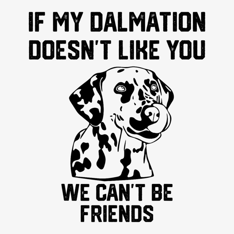 If My Dalmatian Doesnt Like You We Cant Be Friends Ladies Fitted T-Shirt by AyderStoner | Artistshot