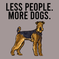 Less People More Dogs Airedale Terrier Funny Intro Vintage Hoodie | Artistshot