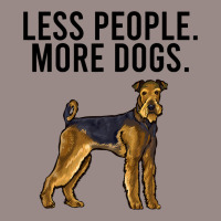 Less People More Dogs Airedale Terrier Funny Intro Vintage T-shirt | Artistshot