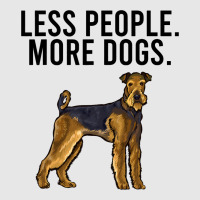 Less People More Dogs Airedale Terrier Funny Intro Hoodie & Jogger Set | Artistshot