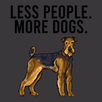 Less People More Dogs Airedale Terrier Funny Intro Ladies Curvy T-shirt | Artistshot