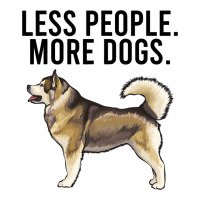 Less People More Dogs Alaskan Malamute Funny Intro V-neck Tee | Artistshot