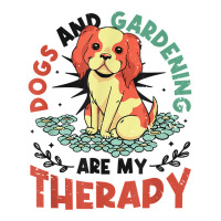 Dogs & Gardening Are My Therapy Gardener T Shirt Raglan Crop Top | Artistshot