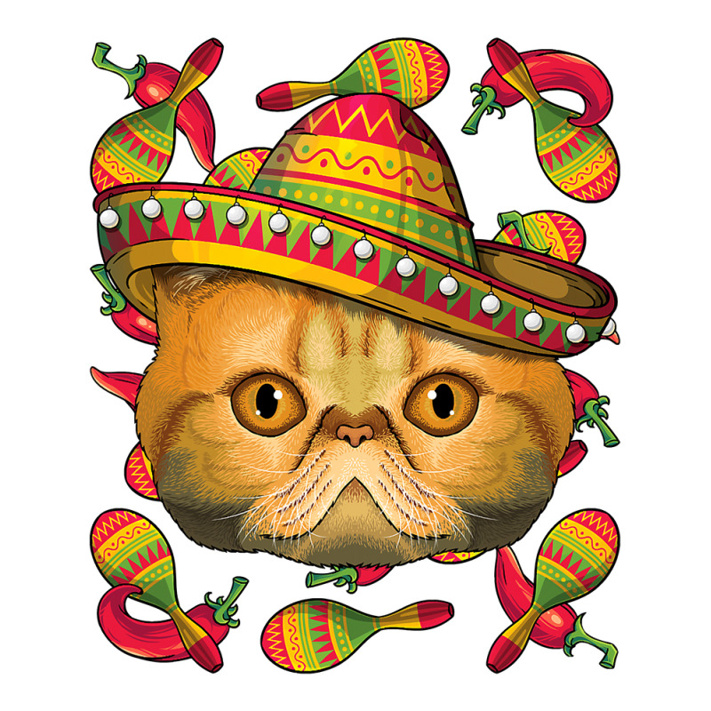 Cinco De Mayo Exotic Shorthair Sombrero Mexican Cat Fiesta T Shirt Raglan Crop Top by Binhthai9809 | Artistshot