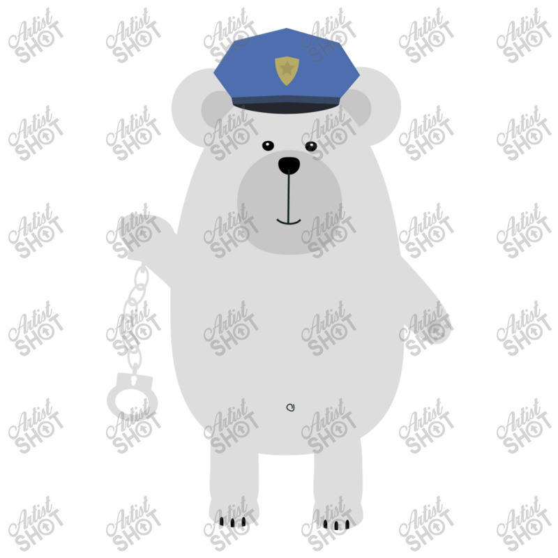 Polar Bear With Handcuffs Raglan Crop Top by CUSER3146 | Artistshot