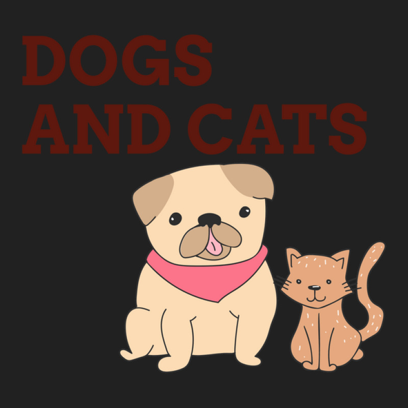 Dogs And Cat Basic T-shirt by KimberlyKeiza | Artistshot