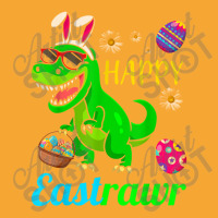 Happy Eastrawr Dinosaur With Bunny Ears And Eggs Basket Basic T-shirt | Artistshot