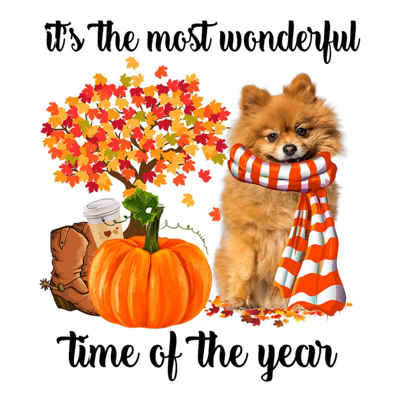 Its The Most Wonderful Time Of The Year Pomeranian 3/4 Sleeve Shirt by KaleiaPeckham | Artistshot