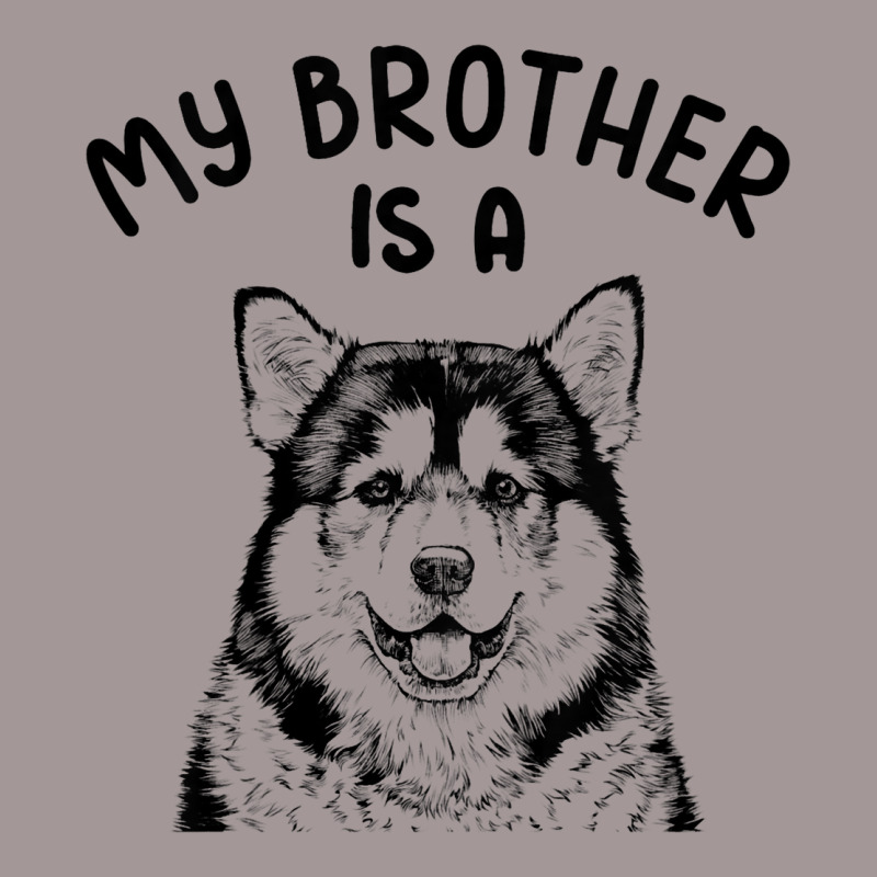 Kids My Brother Is A Malamute Funny Alaskan Malamu Vintage Hoodie | Artistshot