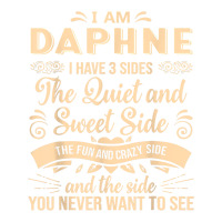 Daphne First Name Surname Funny Saying I Have 3 Sides T Shirt Raglan Crop Top | Artistshot