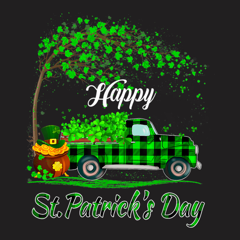 Funny Tractor Buffalo Tree Happy St Patrick Day Ha T-shirt | Artistshot