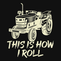 Funny This Is How I Roll Retro Farmer Tractor Face Mask | Artistshot