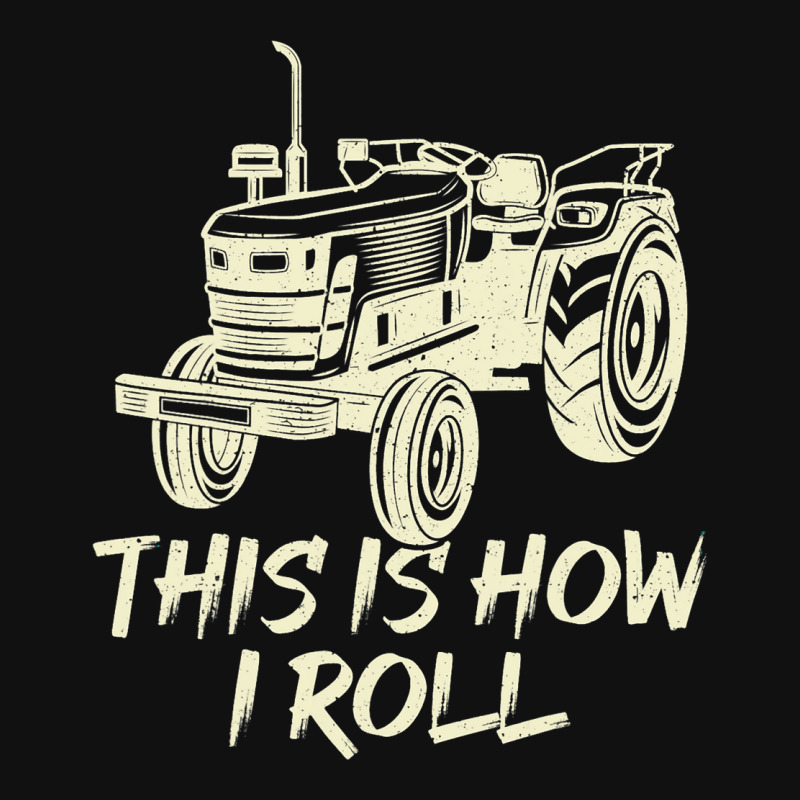 Funny This Is How I Roll Retro Farmer Tractor Face Mask | Artistshot