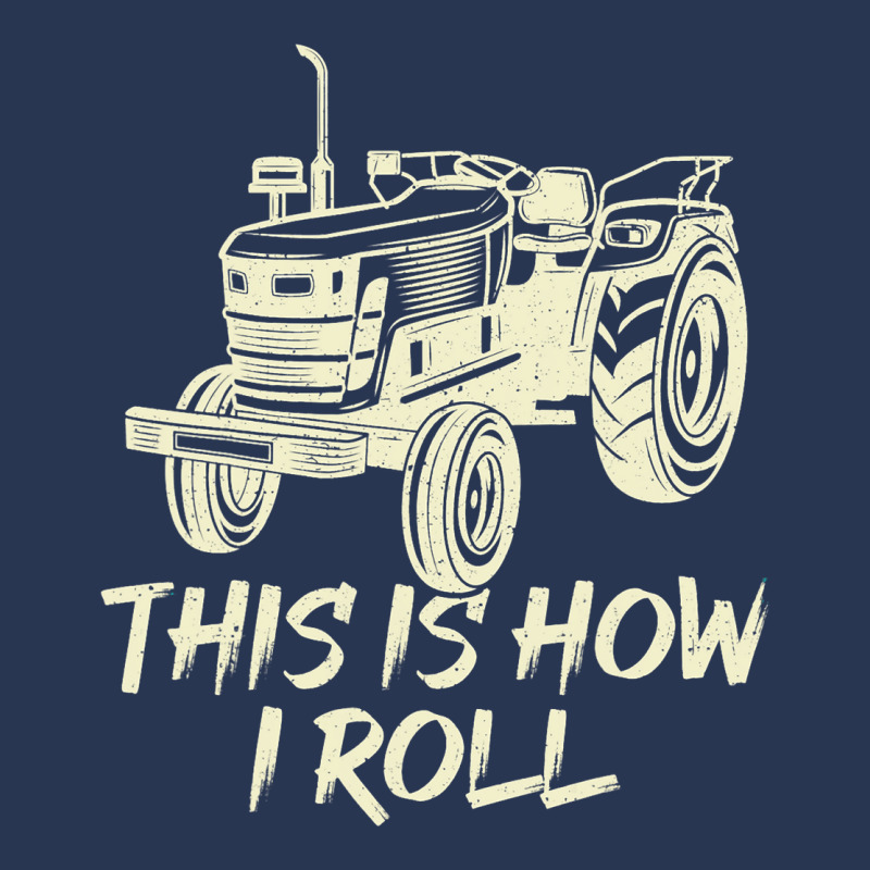 Funny This Is How I Roll Retro Farmer Tractor Men Denim Jacket | Artistshot