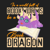 Book Dragon T  Shirt Funny Reading Bookworm Magical Animal Book Dragon Basic T-shirt | Artistshot