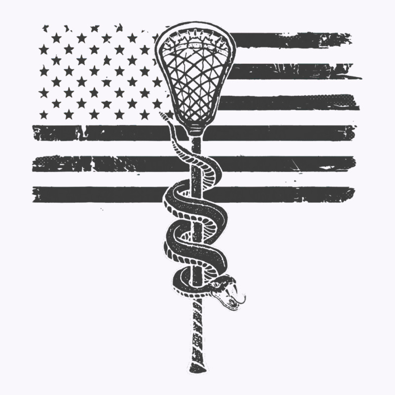 Lacrosse Stick Angry Snake Usa American Flag Vinta Tank Top by LoralieDemars | Artistshot