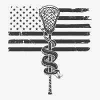 Lacrosse Stick Angry Snake Usa American Flag Vinta Classic T-shirt | Artistshot